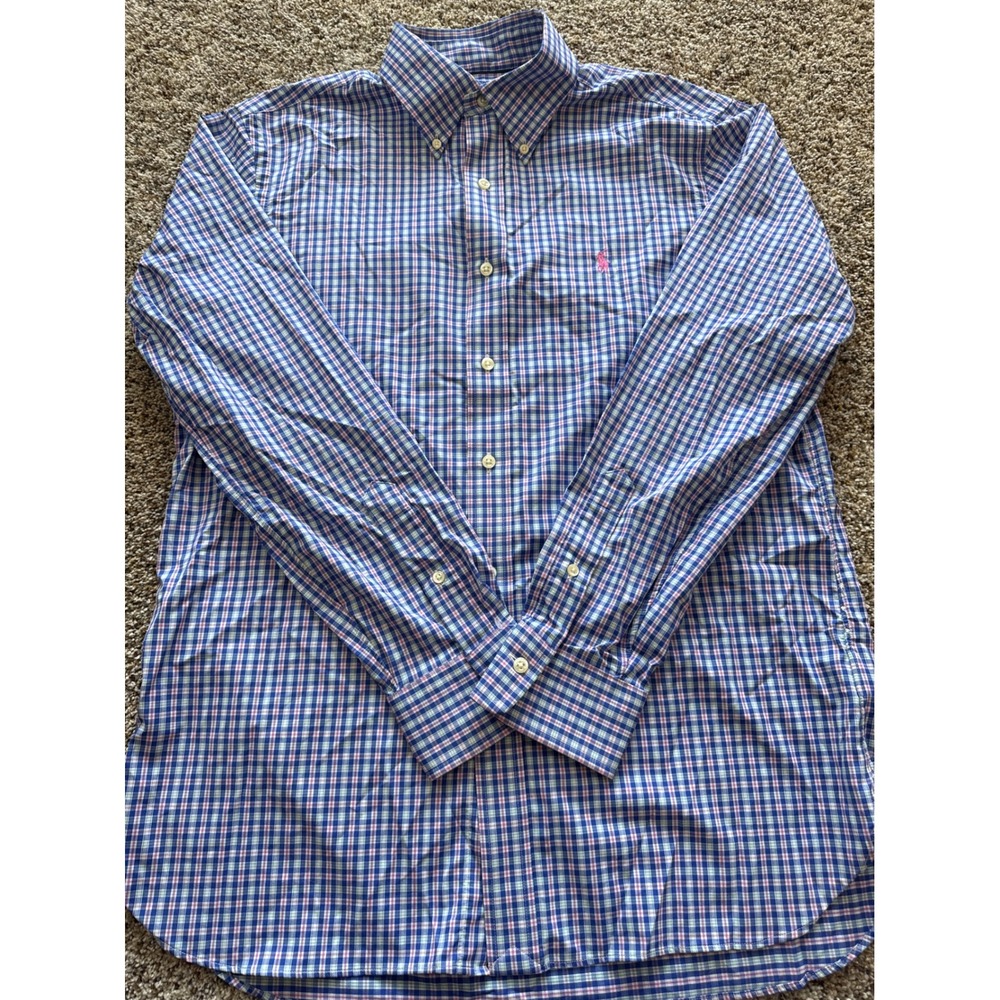 Ralph Lauren Performance Gingham Button Down Shir… - image 1